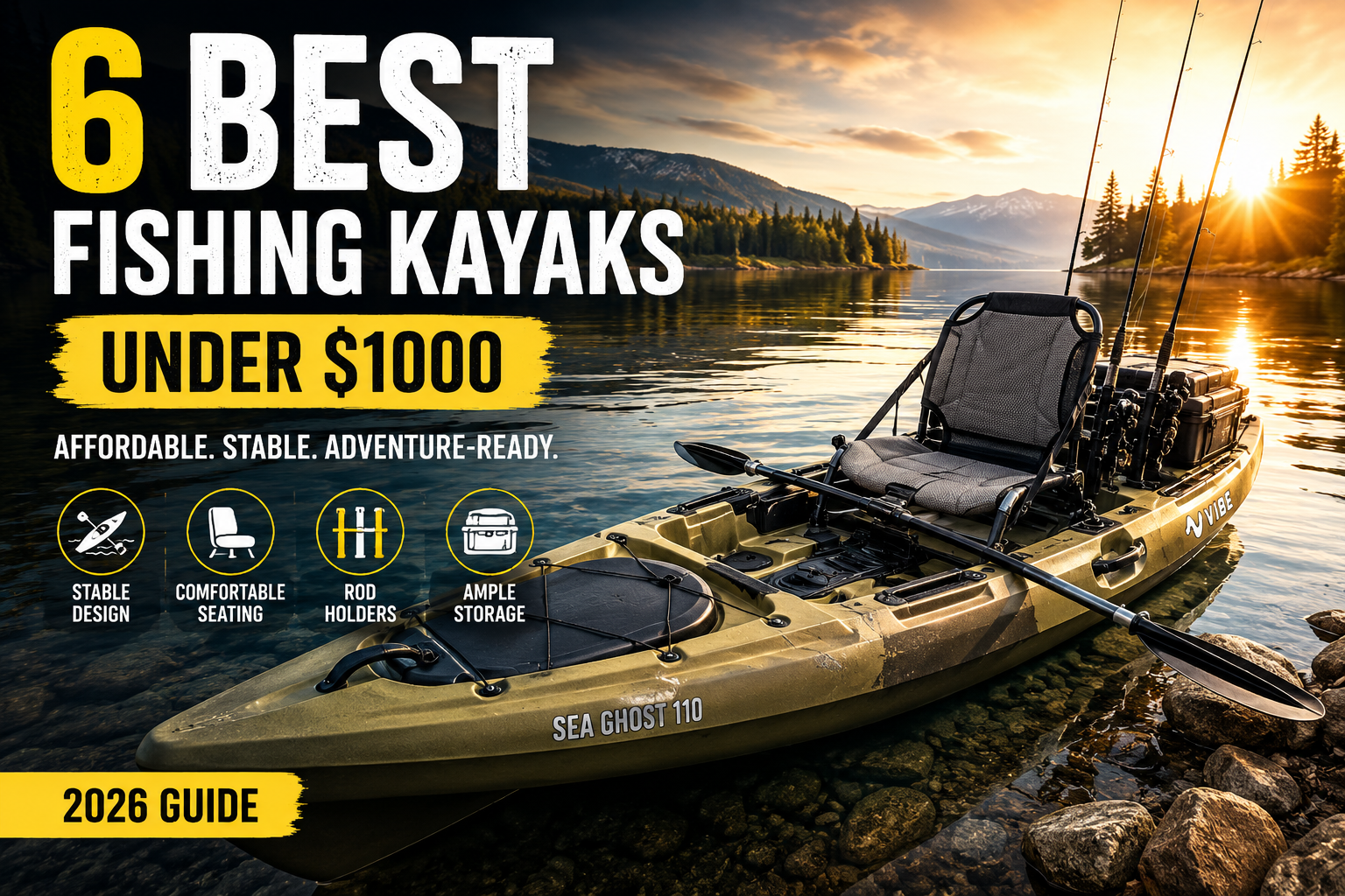 6 Best Fishing Kayaks Under $1000 (2026)